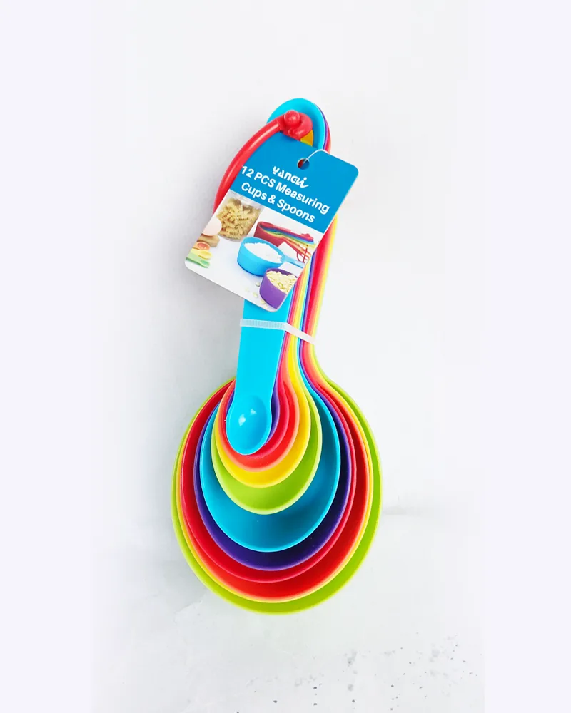 12 Pcs Measuring Cups and Spoons for baking