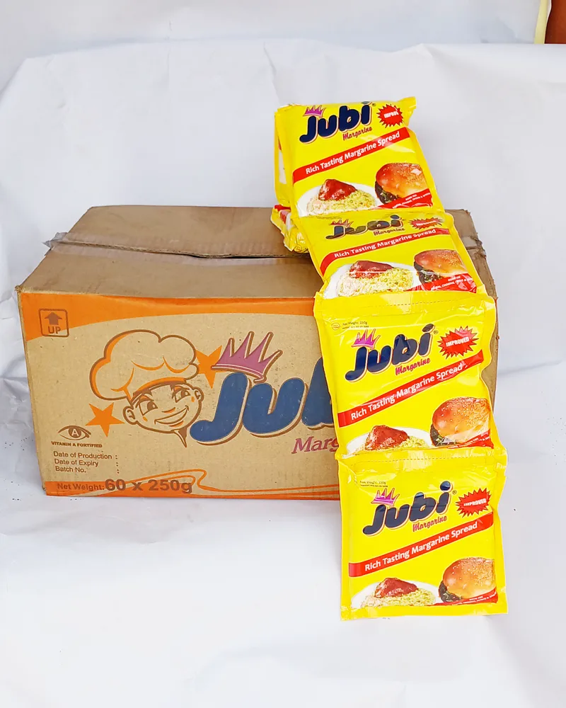 Jubi Cooking Margarine Sarchet Butter Carton 60pcs x 250g