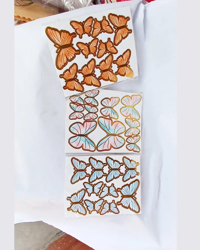 butterfly cake decorating sticker topper